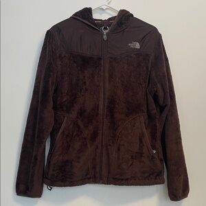 The North Face Dark Brown Hooded Fleece Jacket